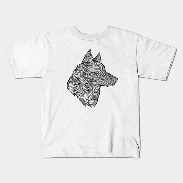 THE WOLF II Kids T-Shirt by thiagobianchini